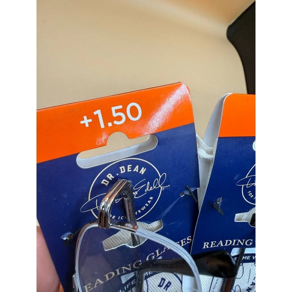 Lot of 3 Dr. Dean ICU Eyewear Reading Glasses Readers Different Frames +1.50 NEW